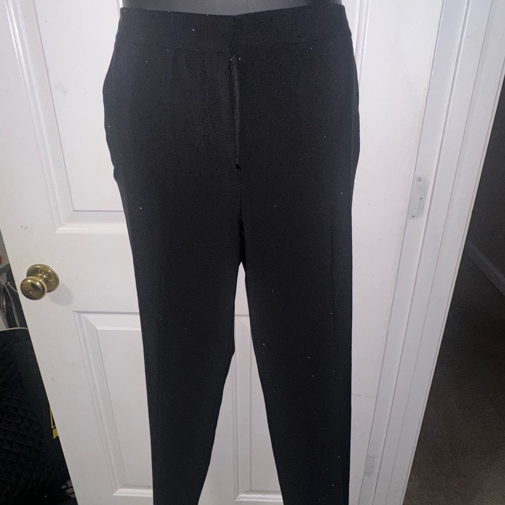 Rachel Zoe Black Rhinestone Embellished Dress Pants